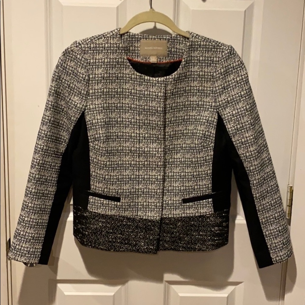 Banana Republic Tweed Blazer Jacket EUC - Picture 2 of 11